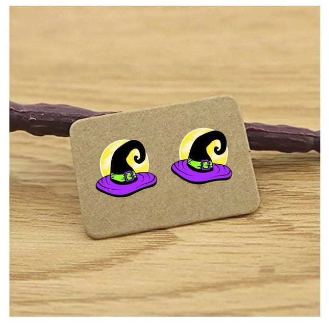 Our Custom Witches Brew Halloween Acrylic Laser Cut Earrings - Sip Sleeves