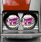 Overstimulated Moms Club Neoprene Car Coaster Set for Cup Holder Absorbent Washable and Fun - Sip Sleeves