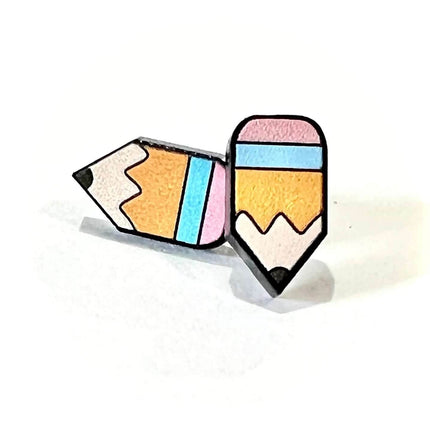 Pencils Acrylic Laser Cut Earrings *NEW* - Sip Sleeves