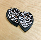 RTS 💕 Triple Layer Leopard Tear Drop Earrings - Sip Sleeves