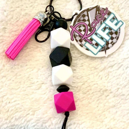 Race Life 🏁 ~ Custom Keychain *NEW & IN STOCK** - Sip Sleeves