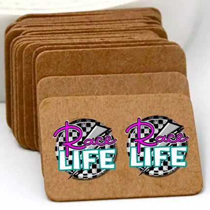 Race Life Racing ~ Acrylic Laser Cut Earrings *NEW* - Sip Sleeves