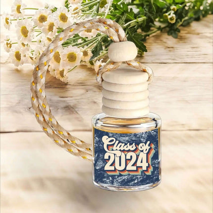 Retro Class of 2024 Fruit Loops Scent Car Home Fragrance Diffuser Car Air Freshener Long Lasting Smell Oil Aroma - Sip Sleeves