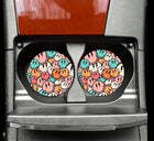 Retro Happy Neoprene Car Coaster Set - Sip Sleeves