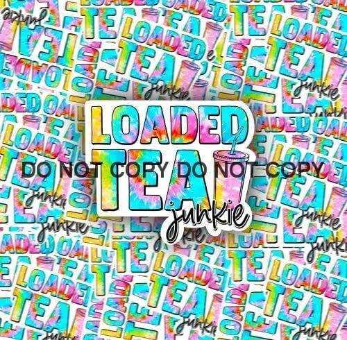 Ships Now * 3 inch Loaded Tea Junkie 🥤 Vinyl Sticker 10 Pack - Sip Sleeves