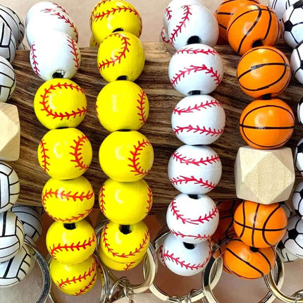 Ships Now Sports 🏈🥎⚾️⚽️🏀🏐 Keyring Bracelets - Sip Sleeves