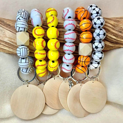 Ships Now Sports 🏈🥎⚾️⚽️🏀🏐 Keyring Bracelets - Sip Sleeves