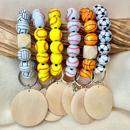 Ships Now Sports 🏈🥎⚾️⚽️🏀🏐 Keyring Bracelets - Sip Sleeves