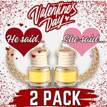 Valentine's Day Diffuser 2 Pack Set ~ He Said... She Said... - Sip Sleeves