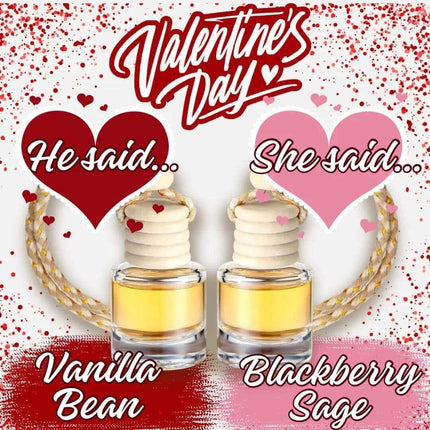 Valentine's Day Diffuser 2 Pack Set ~ He Said... She Said... - Sip Sleeves