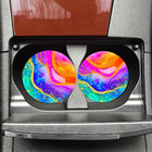 Watercolor Marbled Neoprene Car Coaster Set for Cup Holder Absorbent Washable and Fun - Sip Sleeves