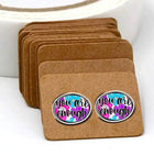 YOU ARE ENOUGH Acrylic Laser Cut Earrings *NEW* - Sip Sleeves