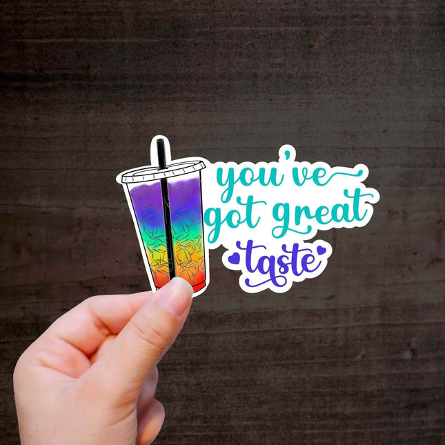 You’ve got great taste 🧋 Exclusive Custom Vinyl Sticker 10 Pack - Sip Sleeves