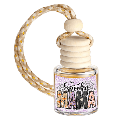 Spooky Mama Halloween Car Diffuser - Custom Air Freshener – USA-Made, Fragrance for Car & Home - Sip Sleeves