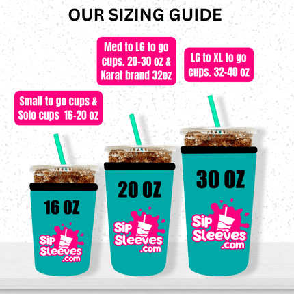 16 OZ Teal Teacher Insulated Cup Cover Sip Sleeve - Sip Sleeves