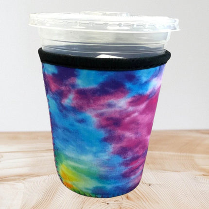 16 OZ Blue Tie Dye Insulated Cup Cover Sip Sleeve - Sip Sleeves