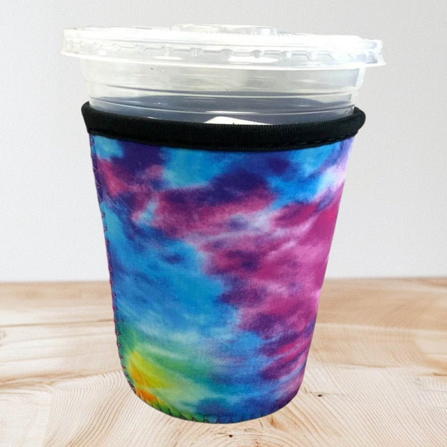16 OZ Blue Tie Dye Insulated Cup Cover Sip Sleeve - Sip Sleeves
