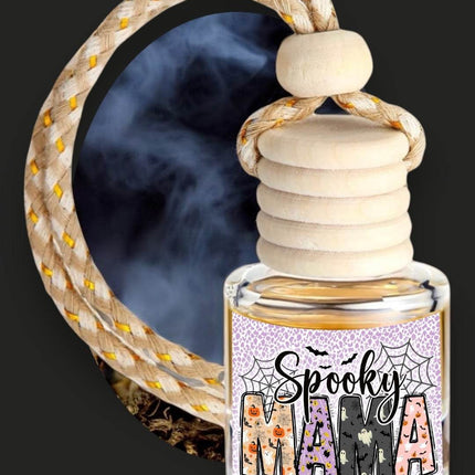 Spooky Mama Halloween Car Diffuser - Custom Air Freshener – USA-Made, Fragrance for Car & Home - Sip Sleeves