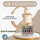 Beautiful Crazy Custom Hanging Bottle Air Freshener Diffuser – USA-Made, Fragrance for Car & Home Coconut Oil Base - Sip Sleeves