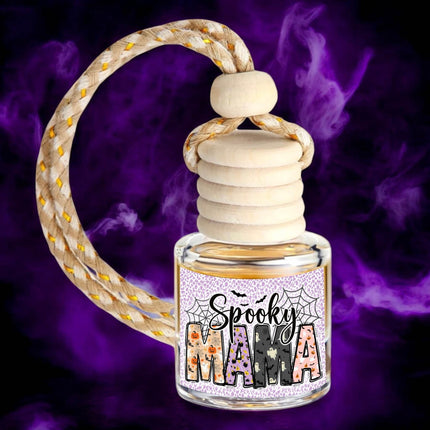 Spooky Mama Halloween Car Diffuser - Custom Air Freshener – USA-Made, Fragrance for Car & Home - Sip Sleeves